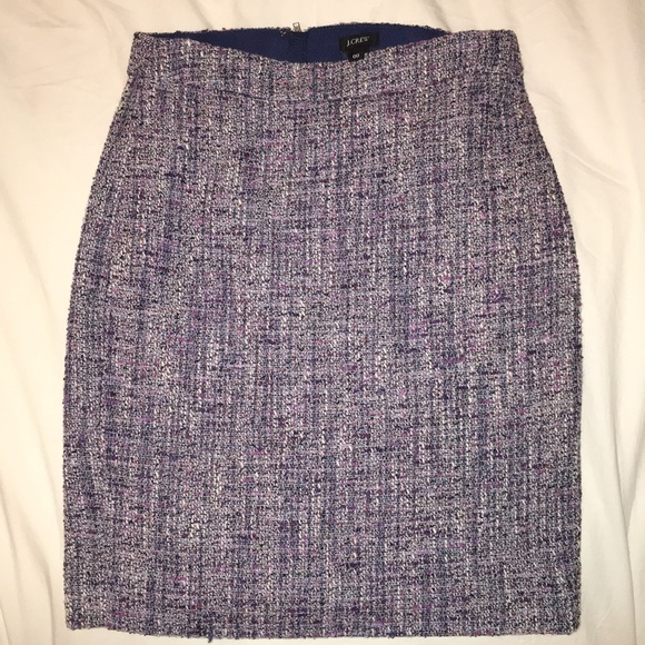 J. Crew Dresses & Skirts - J.Crew purple “Chanel-like” skirt.